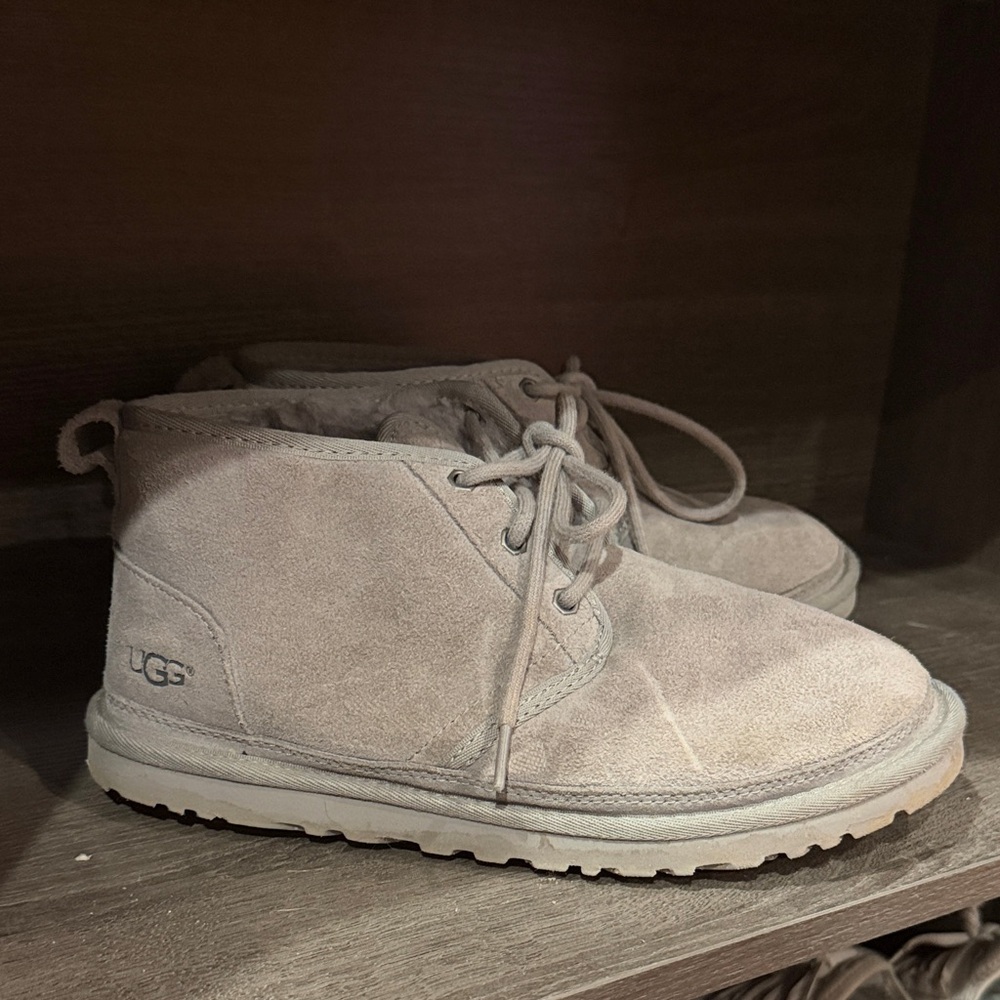 UGG Light Gray Suede Chukka Boots